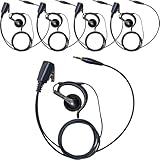 BLUE CENTURY ブルーセンチュリー 国内メーカー 特定小電力 トランシーバー 【 BC-20 Chanty ・ BC-21・BC-22DEMY (VOX使用不可)】対応 3.5mm イヤホンマイク 予備イヤーパッド付属付 (オープンイヤー型【C025】, 5本セット)