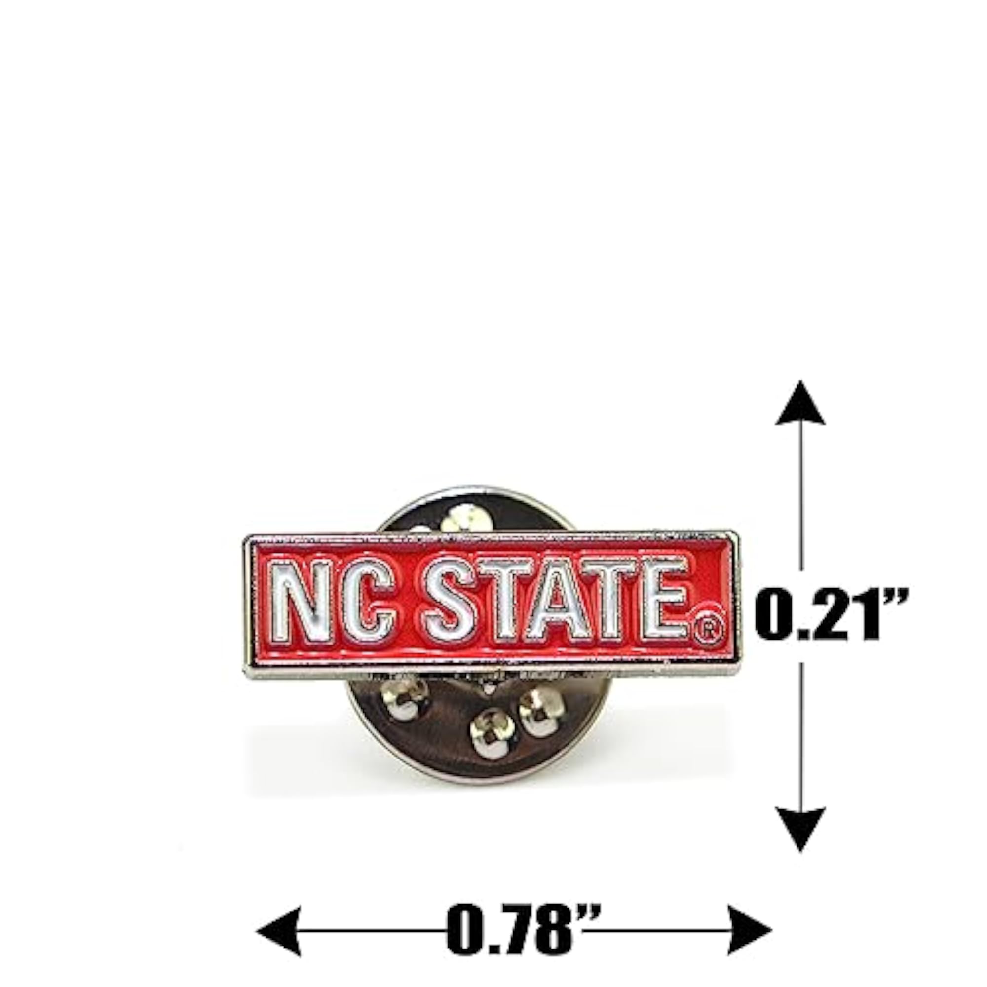 Pack of 2 NC State Wolfpack Word Mark Lapel Pins