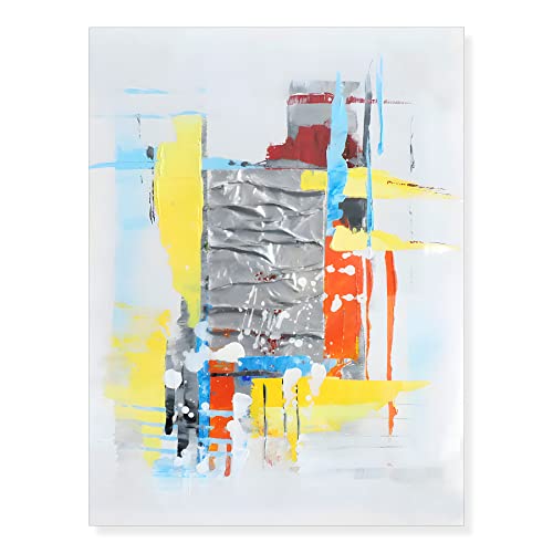 Cuadros Oleo, Cuadro para Decorar, Pack 1, Decoración Hogar, Dormitorio, Salón, Sala de Estar, 30x40cm, Diseño Abstracto, Variación de Colores y Texturas, Alto Relieve Cover