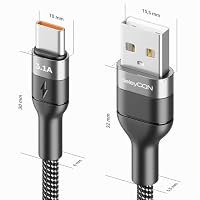 deleyCON 0,5m USB-C Kabel 3.1A USB-A auf USB-C – Ansicht 2