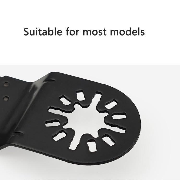 6PCS Oscillating Saw Blades Kit, Universal High Carbon Steel Multi Tools Blades Kits, Plunge Cutting Multitool Blades for Wood, Plastic Metal Nails Screws, Fit Multiple Models thumbnail