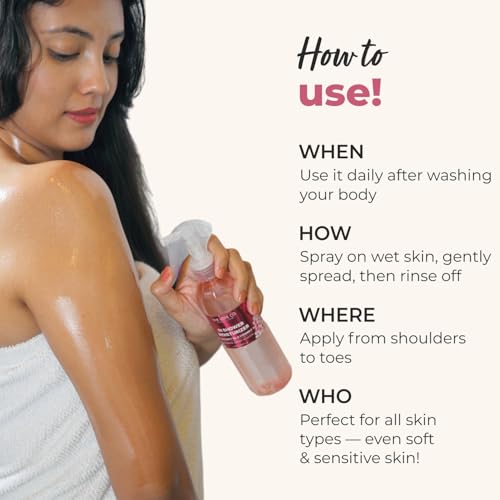 Image of The Love Co Japanese Cherry Blossom In-Shower Moisturizer | Body Lotion-Like Hydration Spray | Fast-Absorbing, Non-Greasy Shower Moisturizer for Dry Skin | Coconut Oil & Shea Butter | 250ml