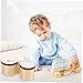 Generic Wooden Percussion Drum Bongos Lightweight Musical Instrument Accessories for Early Education and Dance Classes Portable