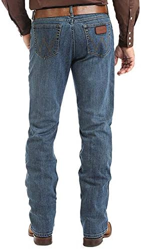 Wrangler Herren 20x Competition Active Flex Slim Fit Jeans, Steinblau, 33W / 34L