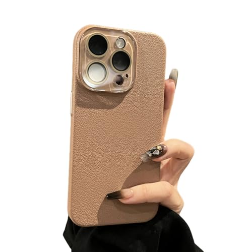 Coque iPhone 15 Pro antichoc cuir mat évite chutes et chocs