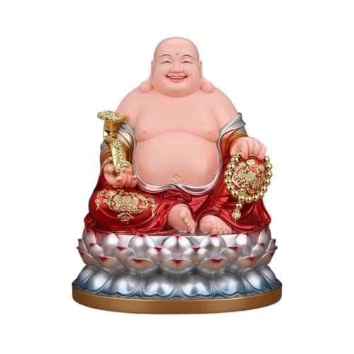 Statue Bouddha riant ornement Zen idée cadeau bien-être et décoration maison