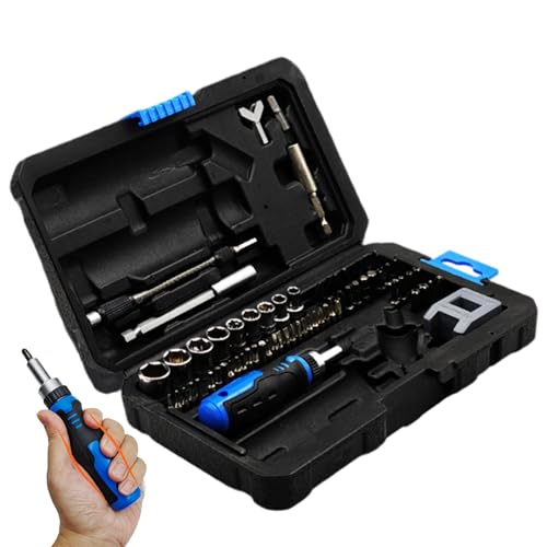Kit cliquet 69-en-1 multi-usage avec tournevis de précision de 175 cm