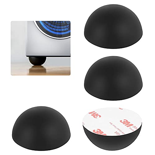 SPEACOUR 50 Stück Gummipuffer Gummifüße Selbstklebend 1,8 cm Rubber Base Schwarz Gumminoppen Gummifuß für Lautsprecher Gummi Puffer Gummipuffer Lautsprecher Füße für Elektronik Laptop Schubladen