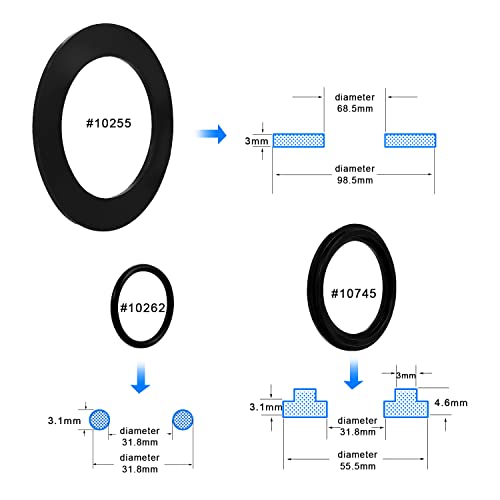 6pcs O-Ring Rubber Washer Set - Image 2