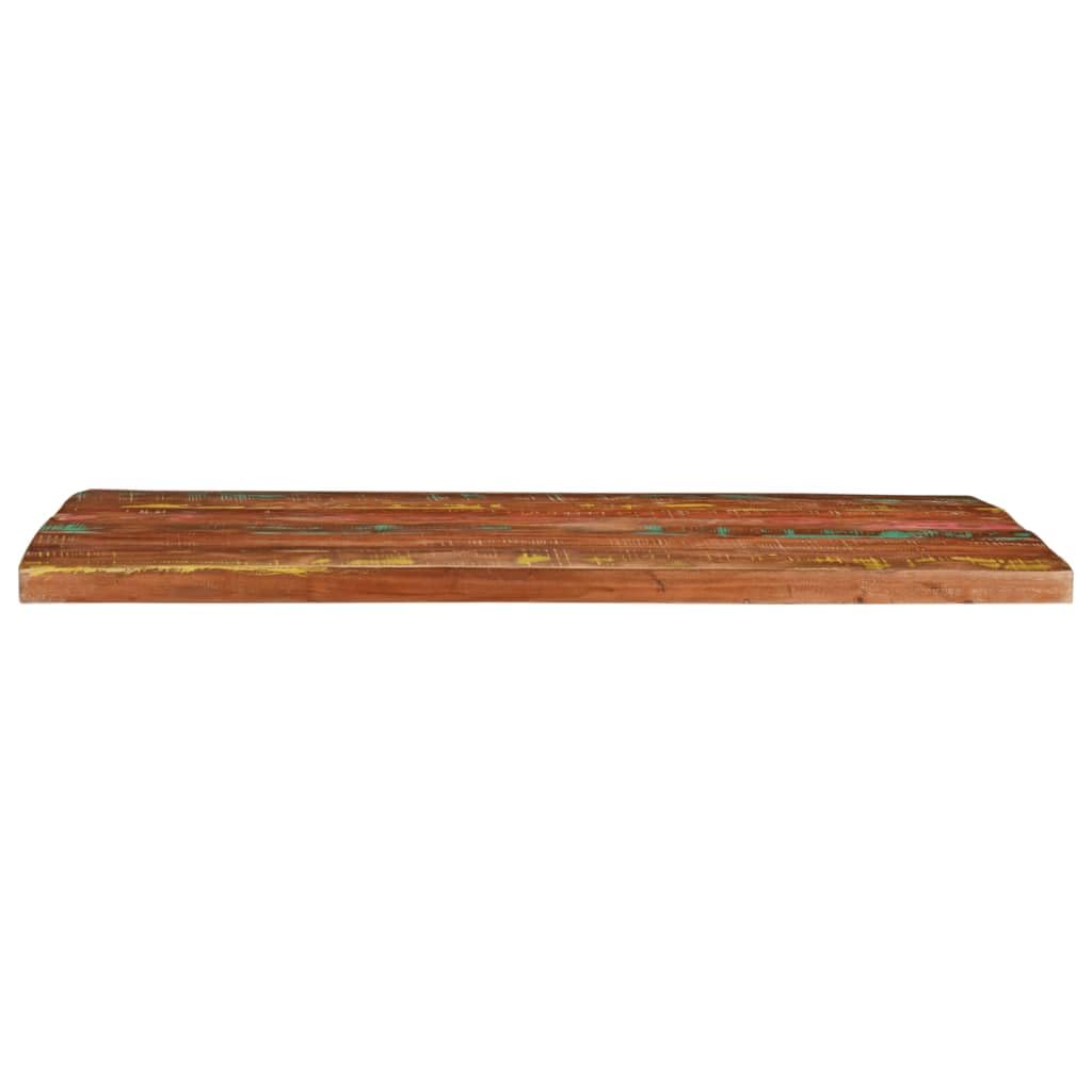 Tablero rectangular de madera maciza rústica de repuesto para proyectos de muebles y mesas de bar (90 x 80 x 2,5 cm)