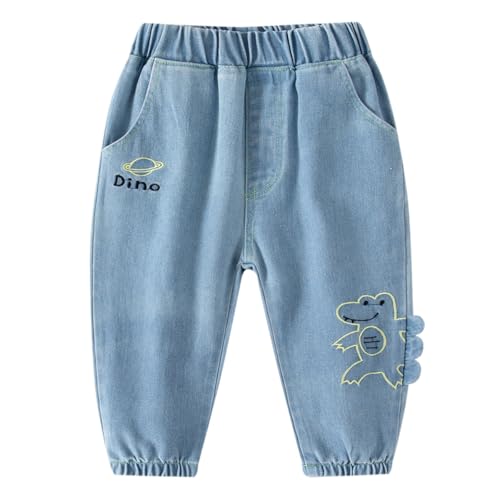 Jean baggy garçon pantalon décontracté en coton 1-7 ans
