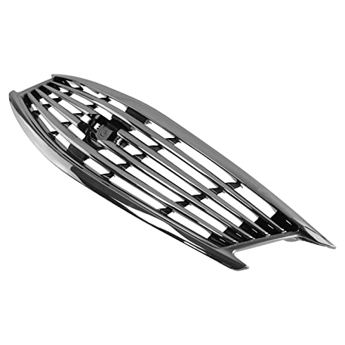 Front Upper Chrome Black Grill Grille Assembly For Infiniti G25 G37 4 Door Sedan #TOP1