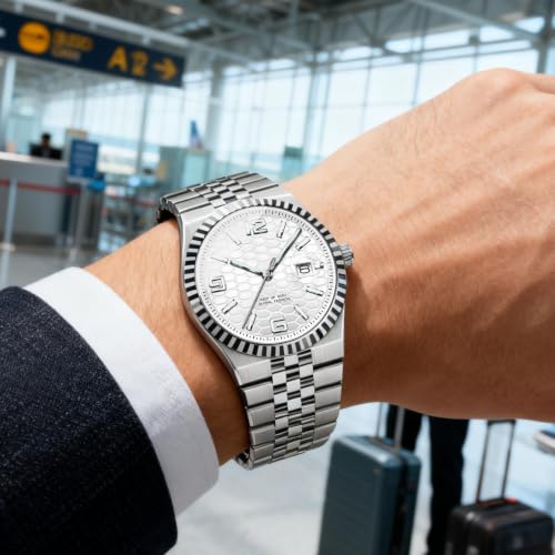 Relojes para hombre correa ajustable liviana que no cansa la muñeca 3
