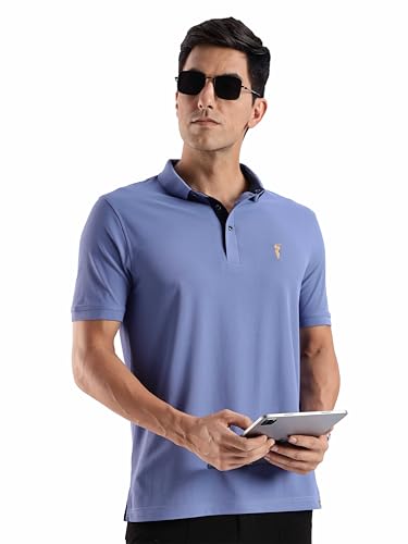 Image of STELLERS Men's Premium Regular Fit Polo T-Shirt's |Feather Touch Feel | Odour Resistant| Anti-Static| Wrinkle Free | Quick Dry | Stretchable | Lightweight | Sweat-Proof