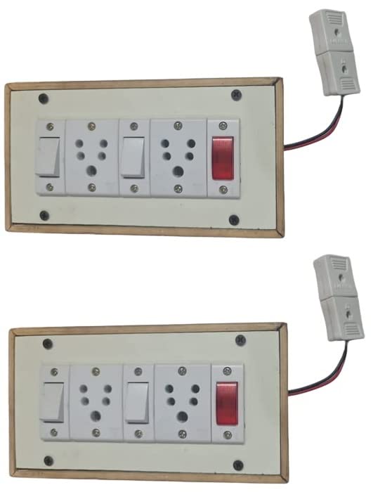 Noble Engineers Contains 2 Sockets (15amp 13 amp with 2Wire. (Pack of 2 ...