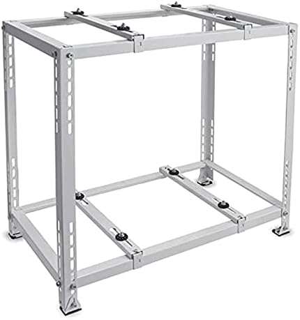 Air Conditioner Support Bracket Heavy-Duty Double-Level AC Base for Mini Split Units Outdoor Heat Pump Stand Vibration Absorbing Floor Support