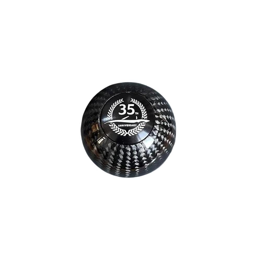 SXQPOCAR 6 Speed Real Carbon Fiber Gear Shift Knob for Mazda MX-5 for Mazda 3 5 6 8 for Cx-5 30 Years 100 Years Shift Lever Head(Black 35)