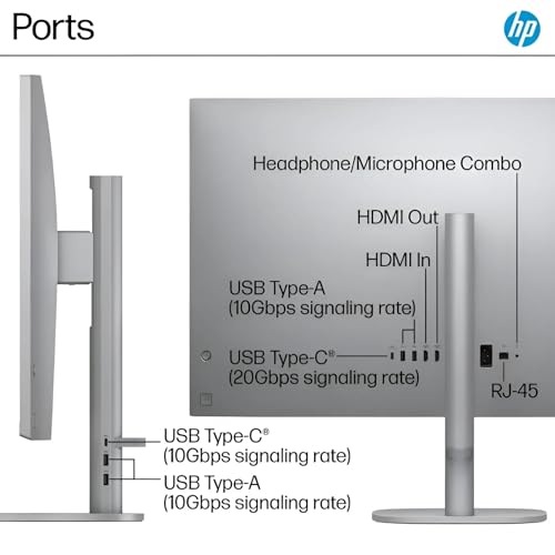Image of HP. OmniStudio X Copilot+ PC - 31.5 inch 4K UHD All-in-One Desktop - Intel Core Ultra 7 258V up to 4.8 GHz, 32GB DDR5 RAM, 4TB NVMe SSD, Intel Arc Graphics 140V, Wireless Keyboard & Mouse, Windows 11 Pro