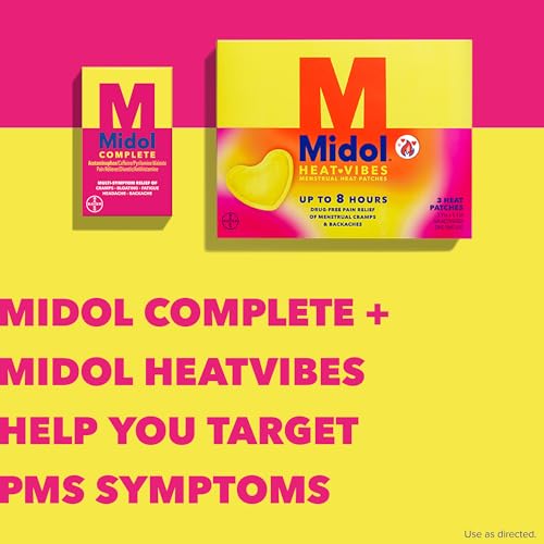 Midol, Complete Gelcaps : Midol Complete Menstrual Pain Relief Gelcaps with Acetaminophen for Menstrual Symptom, Pms Relief, and Period Cramp Relief -, 24 Count
