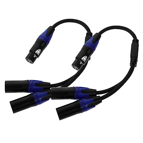 GLSTOY 2 Pçs Microfone Azul Com Fio Microfone Xlr Para Xlr Fio De Microfone Cabo De Microfone De 3 P