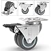 GBL - 4 Ruedas para Muebles + Tornillos 400KG | 50mm Ruedas...