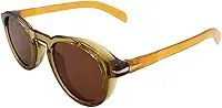 Óculos de Sol Redondo Premium Retrô Vintage Oldstyle Acetato Solar Proteção UV 400 Masculino Feminino Unissex - Modelo Hype - Cacife Brand