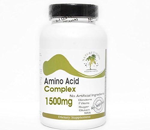 Amino Acid 1500mg Complex ~ 200 Capsules - No Additives ~ Naturetition Supplements