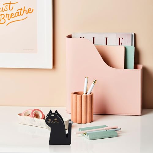 AMONENZ Katzenform Tischabroller Klebeband, Tesafilm Abroller Wird mit Klebeband Geliefert, Klebebandabroller Vintage ist für Bürowerkzeuge, Schreibtischzubehör