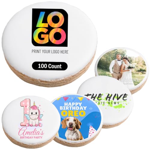 Make Every Occasion Sweeter: Custom Sugar Cookies with Your Design. Individually wrapped. Ideal for gifts, events, and promotions. (QTY 100)