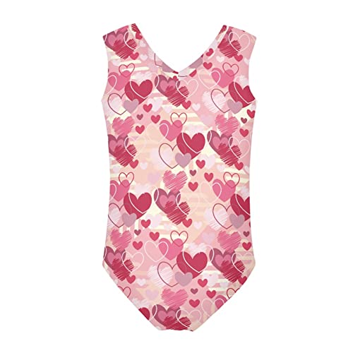 Image of Fashion Print One-Piece Swimsuits for Girls,Soft Stretchy One Piece Bathing Suit Quick Dry Beach Swimwear 5-14 Years