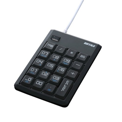 iBUFFALO テンキーボード USB接続 16mmピッチ ブラック BSTK01BK 2mvetro Amazon.co.jp: iBUFFALO テンキーボード USB接続 16mmピッチ