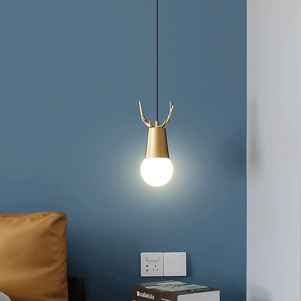 Plafonnier Suspendu En Laiton H65, Décoration À Une Tête, Éclairage Suspendu E27, Source Lumineuse, Luminaire À Suspension Réglable En Hauteur Pour Table À Manger