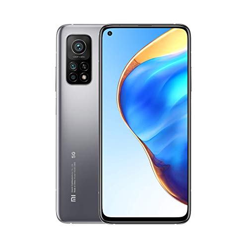 Xiaomi Mi 10T - Smartphone 8+128GB, 6,67” FHD+ DotDisplay with TrueColor, Snapdragon 865, 64MP AI Camera, 5000mAh, Lunar Silver (Official Version + 2 Years Warranty) (Generalüberholt)
