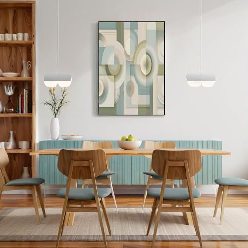 Cartel de geometría abstracta de 60x90cm para decoración de sala de estar moderna sin marco 5
