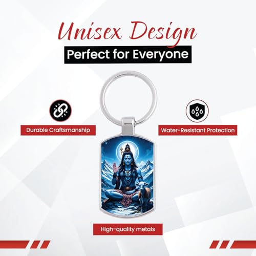 Image of Stylish Metal Keychains with Permanent Glossy Print - Inspirational Quotes & Spiritual Designs - Perfect Key chains for loved ones, Personal Use, Gifts & Return Gifts