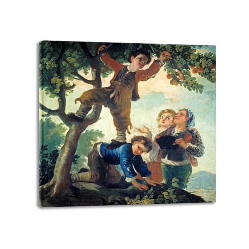 Peinture sur toile Francisco Goya, reproduction haut de gamme encadrée pour salon