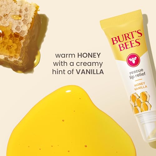 Burt's Bees Rescue Lip Relief, Honey Vanilla, 0.35 oz., 1 Squeeze Tube - image 7