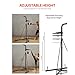 Happybuy 2-in-1 Heavy-Duty Punching Bag Stand – Adjustable Height Steel Fitness Rack for Boxing & Speed Bag Training, Freestanding Design with 140lbs Capacity, Ideal for Home Gyms