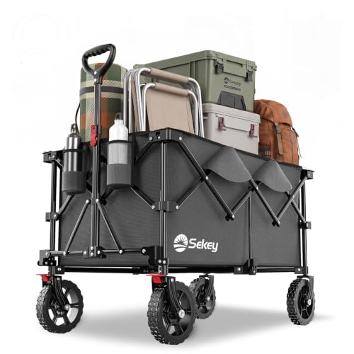 Sekey XXL Plus 4010 Bollerwagen Faltbar 200L 200KG Geländereifen...
