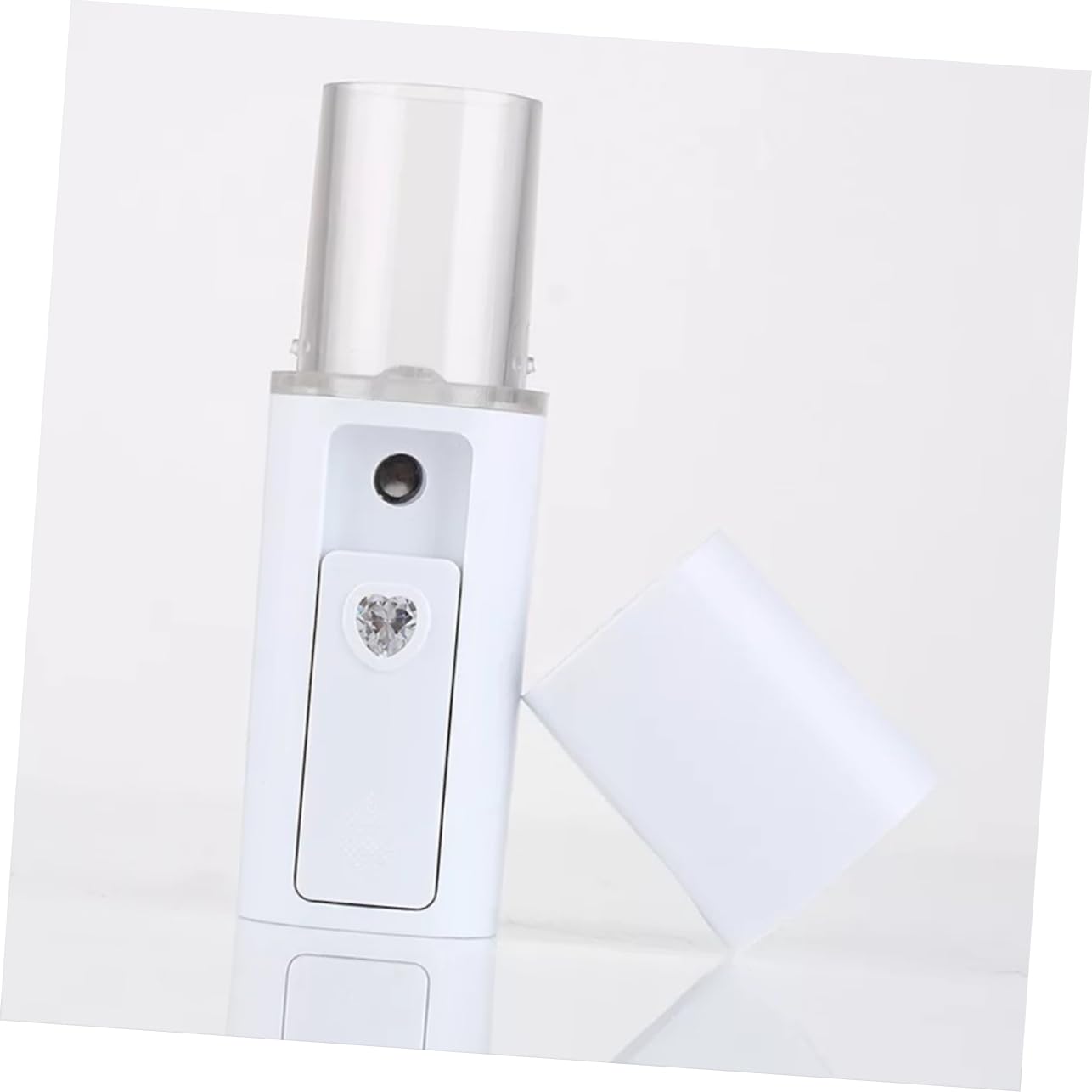 HONMEET 1Pc Handheld Mist Sprayer Portable Moisturizing Mini Face Spray Device for Dry Durable Lightweight for Hydration Anytime Anywhere White