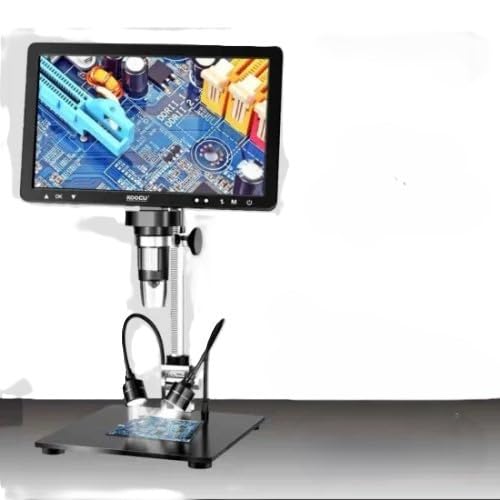 10.1 Inch HD IPS Display with 1500X Zoom, 20MP Industrial Camera, HDMI USB Output, Adjustable Metal Stand, Optical Inspection Tool for PCB Assembly, Mobile Device Maintenance, Circuit Diagnostics-image-2