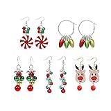 Arten: Unsere Ohrringe sind in verschiedenen Formen erhältlich, Elch, Schneeflocken, Geschenkverpackung, Weihnachtsbäume usw., Weihnachtsartikel, sehen so süß, passen zum Weihnachtsthema und sorgen für eine gute Festivalatmosphäre.