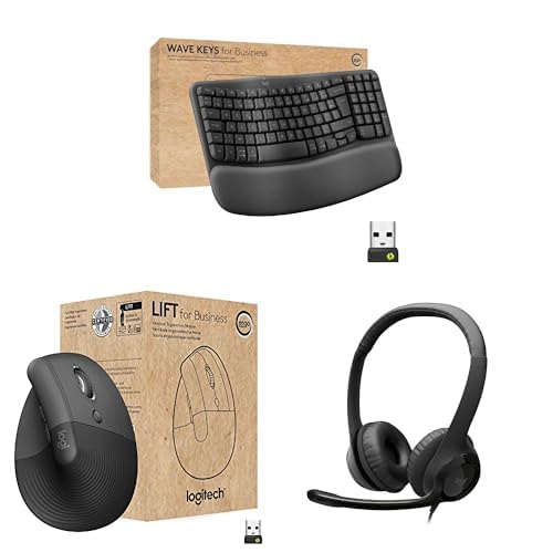 Logitech Wave Keys Lift H390 ensemble ergonomique premium pour bureau