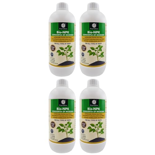 Image of OrganicDews Bio NPK consortia (5x10^8 CFU /ML) Bio Inoculum Fertilizer (4 Litre) for Plants - Soil Fertility, Faster Plant Growth and Increases the Yield 4 Litre