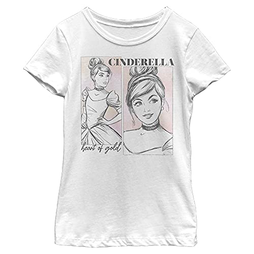 T-shirt Disney Princess Sketchy Cindy vêtement coton fille