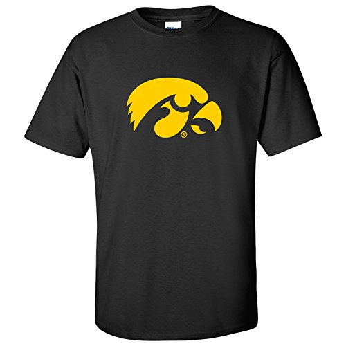 UGP Campus Apparel AS02 - Iowa Hawkeyes Primary Logo T-Shirt - 3X-Large - Black