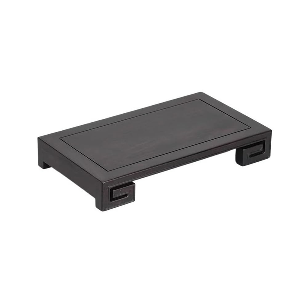 Pedestal de sándalo morado de alta calidad, base de pergamino para servicio de té
