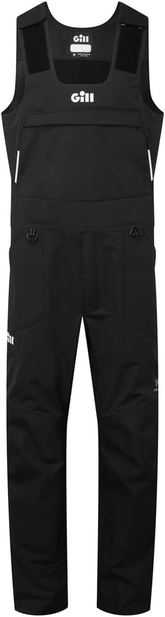 Gill Apex Pro-X Mens Fishing Bib - Fully Taped, Waterproof and Stain Repellent (Black)
