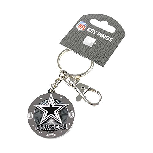 aminco NFL Dallas Cowboys Impact Keychain Silver