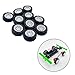 30PCS Toy Car Wheel Plastic Toy Car Wheel with 2mm Dia Round Shaft Axles for RC Car Truck Robot DIY Model Toy Wheel Replace Parts (White)